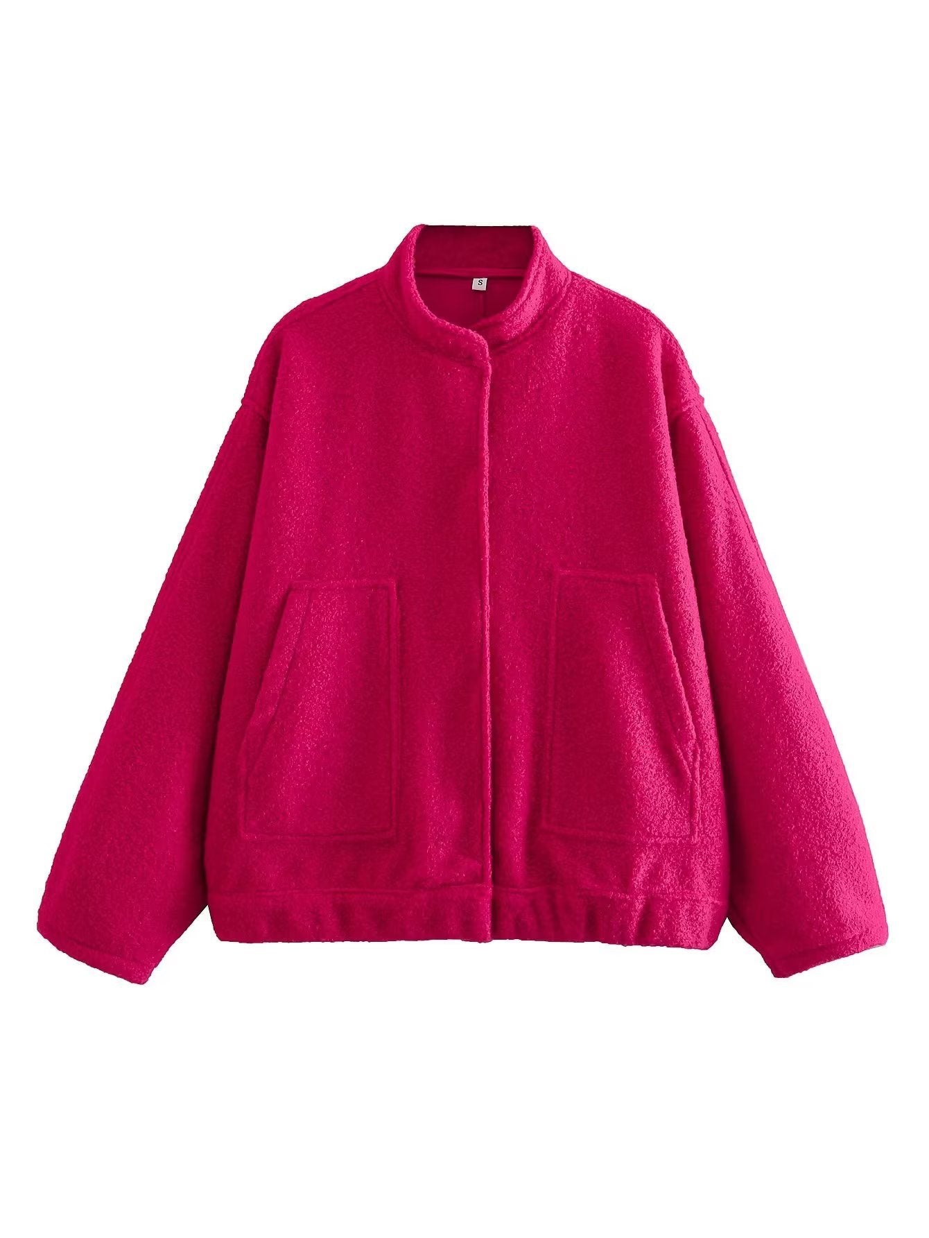 Street-wave Womens Elegant Oversized Jacket With Cozy Warmth And Soft Comfortable Fit