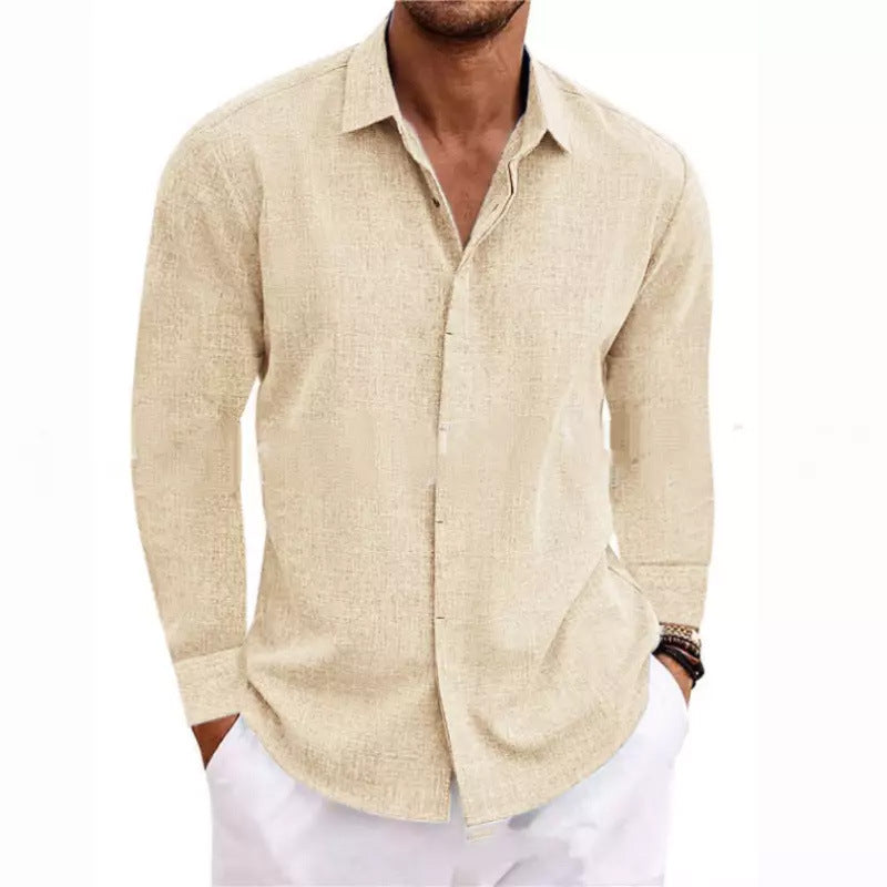 Street Wave Men's Breathable Cotton Casual Shirt With Long Sleeves Modern Fit Everyday
