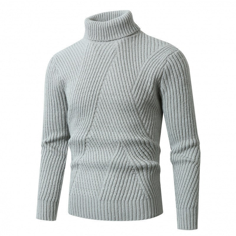 Street-Wave Women's Turtleneck Knit Sweater With Structured Design For Stylish Comfort