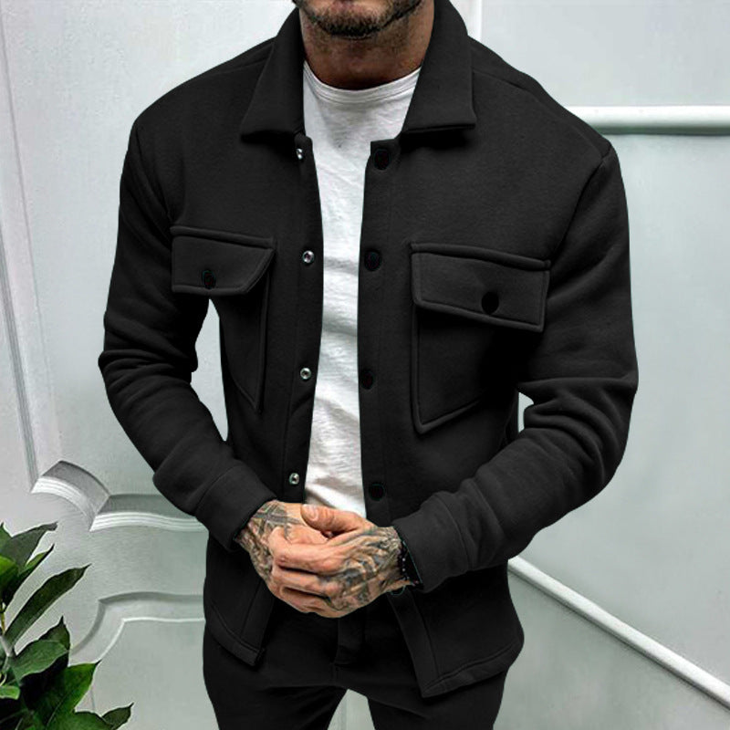 Street Wave Mens Utility Jacket With Practical Pockets And Modern Fit Durable All Season Ready