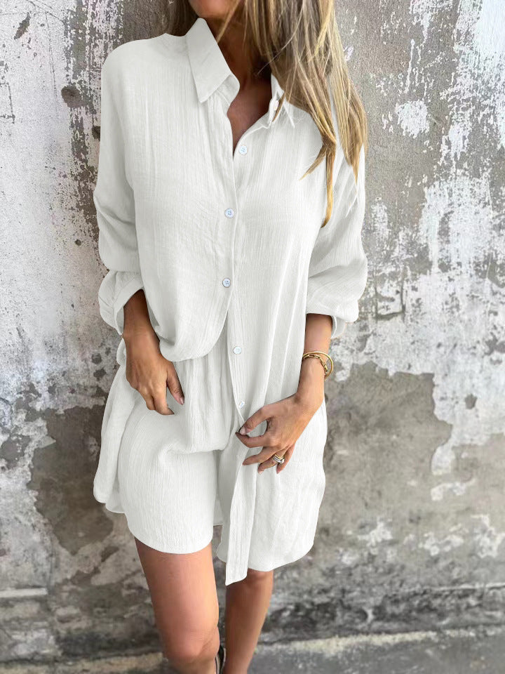 Street-wave Linen Breathable Women Blouse Lightweight Airy Casual Shirt For Warm Days