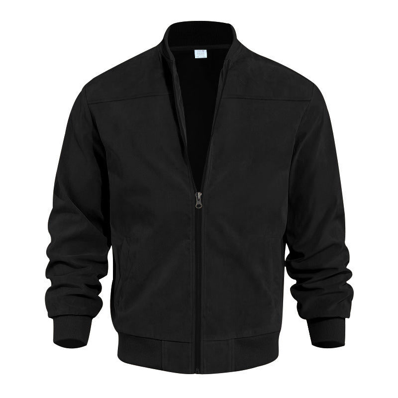 Street Wave Mens Quilted Jacket With Structured Design And Ribbed Cuffs For Everyday Warmth