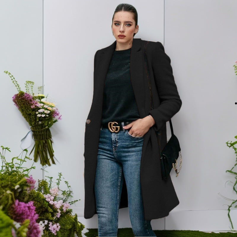 Street Wave Wool Coat For Women Elegant And Comfortable Warmth With Timeless Style