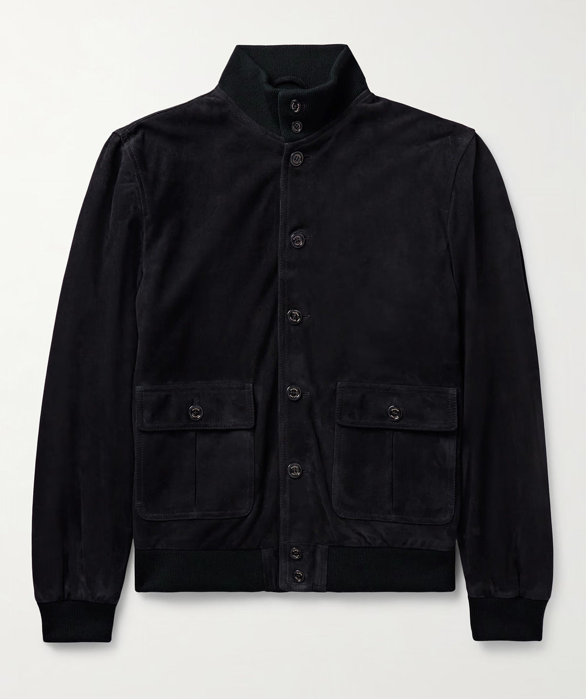 Streetwave Mens Suede Leather Jacket With High Collar And Functional Pockets For Premium Stylish Men