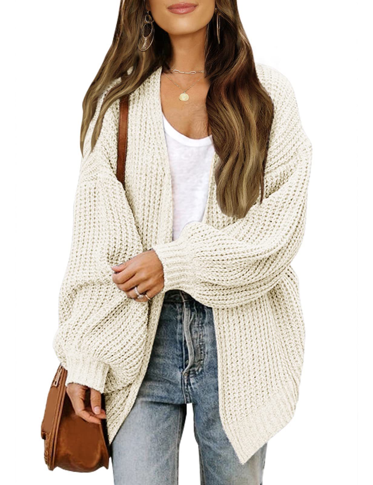 Street-wave Women's Loose-Fit Knit Cardigan Cozy Casual Essential for Women Versatile Everyday Wear