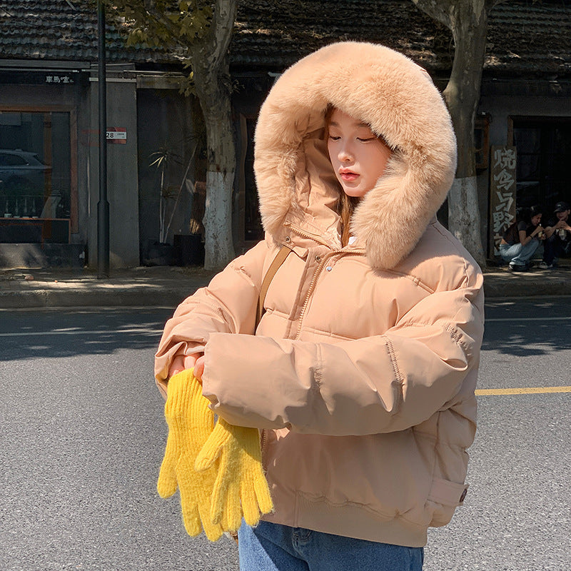 Women Puffer Jacket Streetwave Warm Cozy Insulated With Luxurious Faux Fur Collar