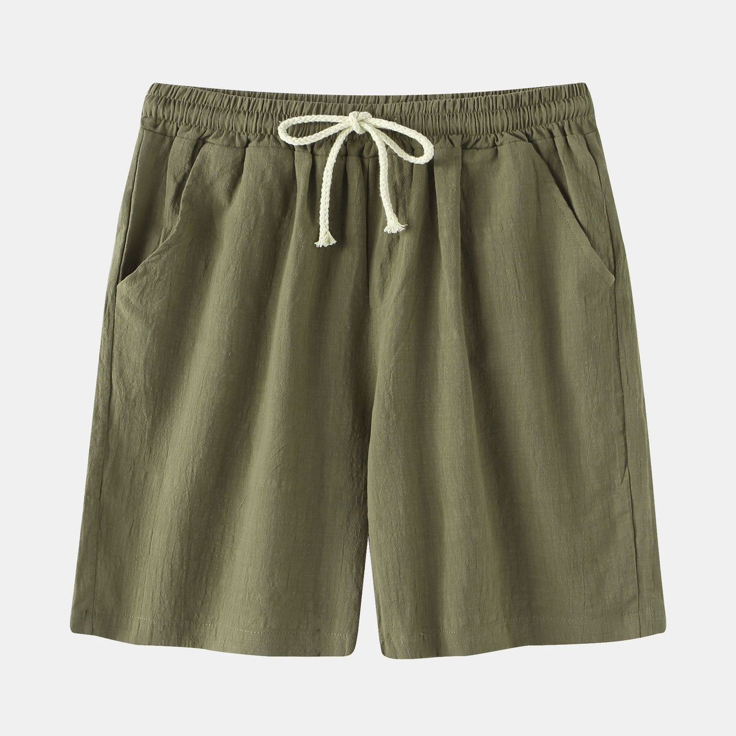Men's Bermuda Shorts Street-wave Elastic Waist with Side Pockets for All-Day Comfort