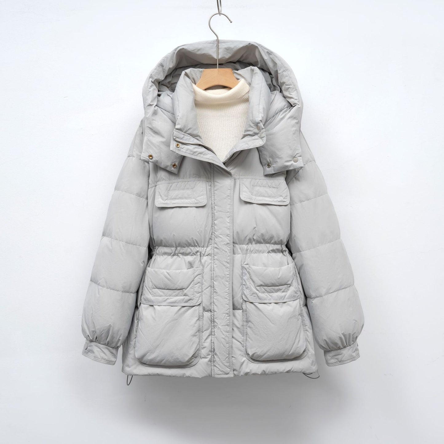 Street Wave Women's Quilted Winter Jacket With Voluminous Silhouette And Practical Pockets