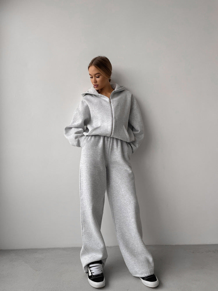 Street-Wave Women's Cozy Hoodie And Jogger Set Soft Breathable Loungewear For Everyday Comfort