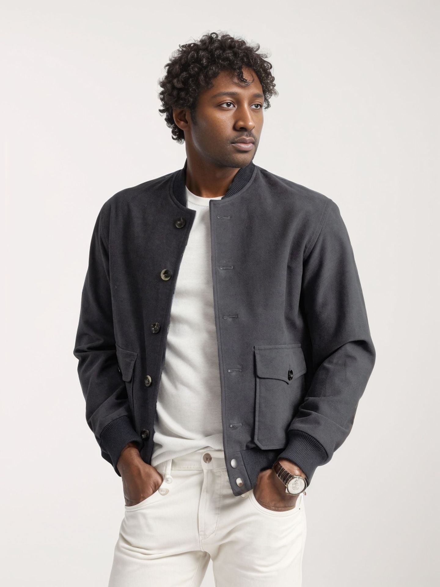 Street-wave Mens Casual Puffer Jacket With Practical Pockets For Everyday Comfort