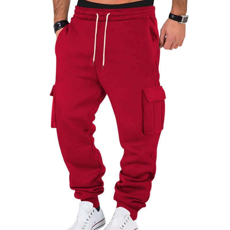 Men's Cargo Training Pants Street Wave Breathable Comfort With Multi Pocket Utility