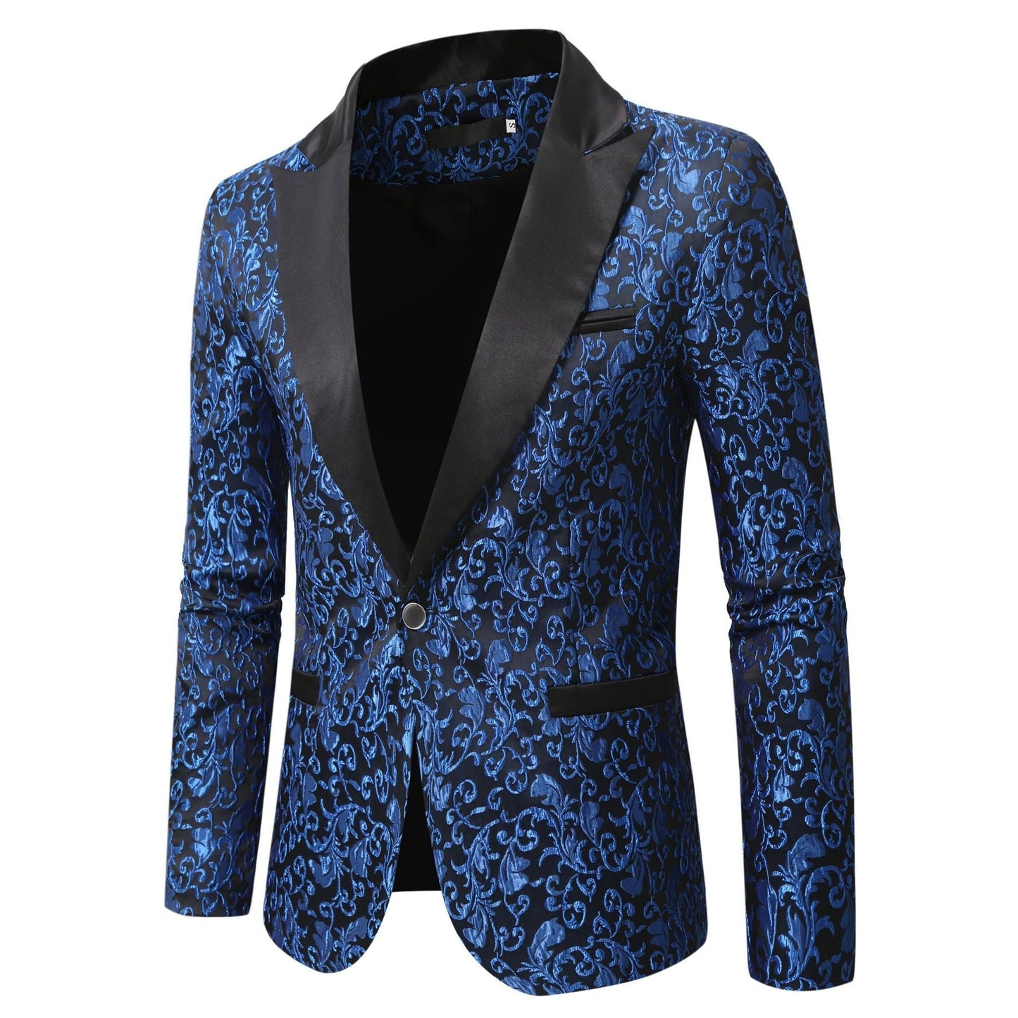 Street-Wave Velvet Blazer For Men With Artful Pattern And Luxurious Comfort For All Occasions
