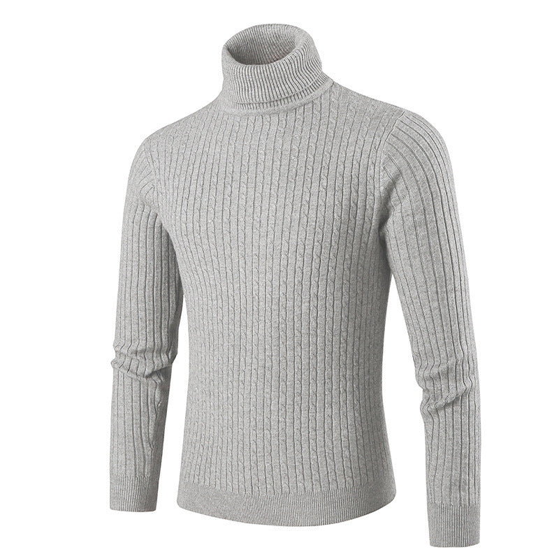 Streetwave Men's Turtleneck Sweater With Structured Knit For Warmth Comfort And Style