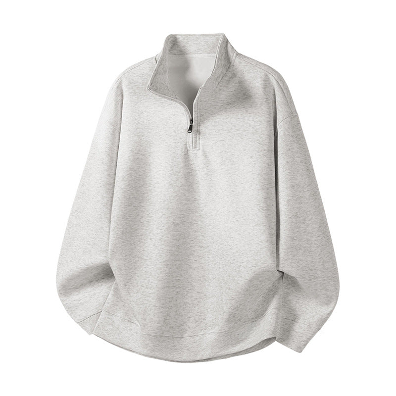 Women Oversized Fleece Pullover Half Zip Collar Streetwave Soft Warmth All Day Comfort Cozy Everyday Wear