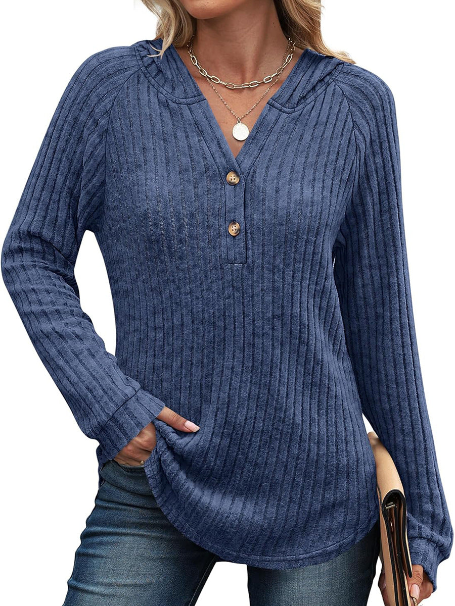 Street-Wave Women's Sporty Ribbed Long Sleeve Shirt For Active Days Everyday Comfort Breathable Fabric