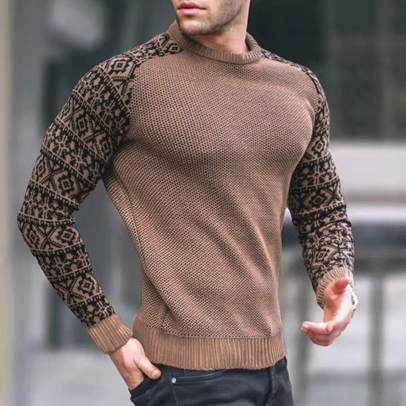 Streetwave Mens Graphic Knit Sweater For Men Premium Comfort Fit With Modern Pattern