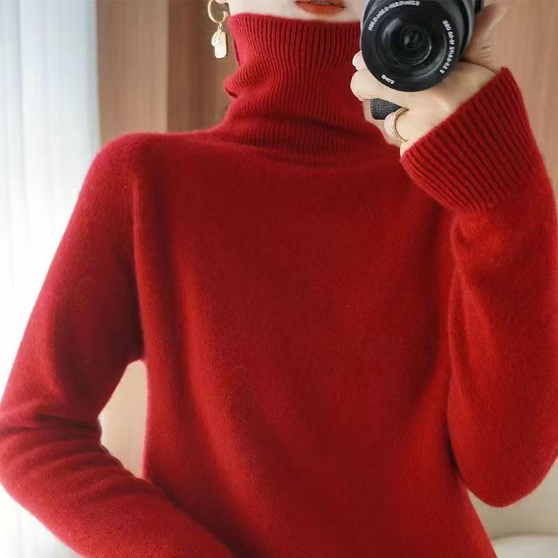 Street-wave Womens Soft Knit Turtleneck Sweater For Cold Weather Cozy Warmth And Style