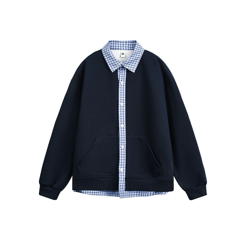 Street-Wave Women's Oversized Hoodie With Shirt Collar Casual Comfort And Modern Style