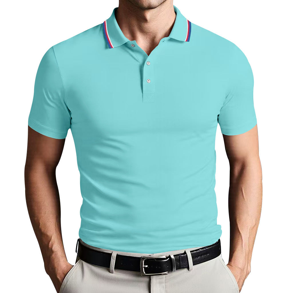 Street-Wave Nordic Flair Unisex Polo Shirt Slim Fit Breathable Lightweight Short Sleeves Casual Polo Top