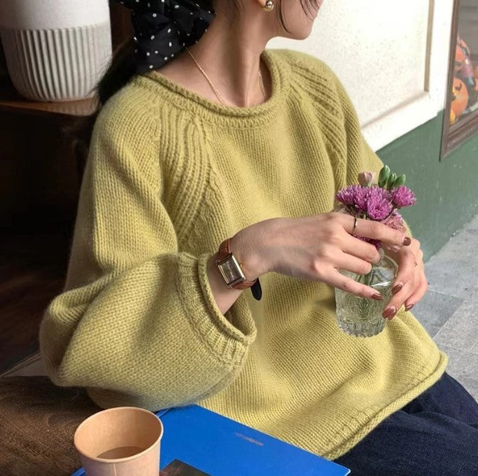 Street-wave Womens Knit Sweater Cozy Relaxed Silhouette With Modern Details For Women