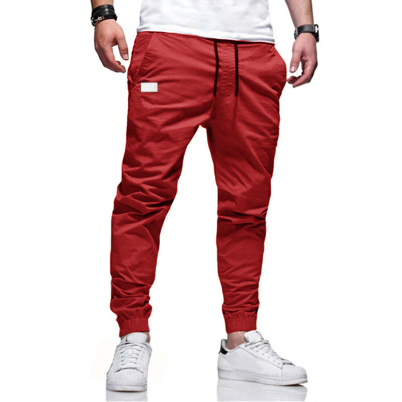 Street-wave Men's Cargo Pants With Tapered Fit And Practical Pockets For Everyday Wear