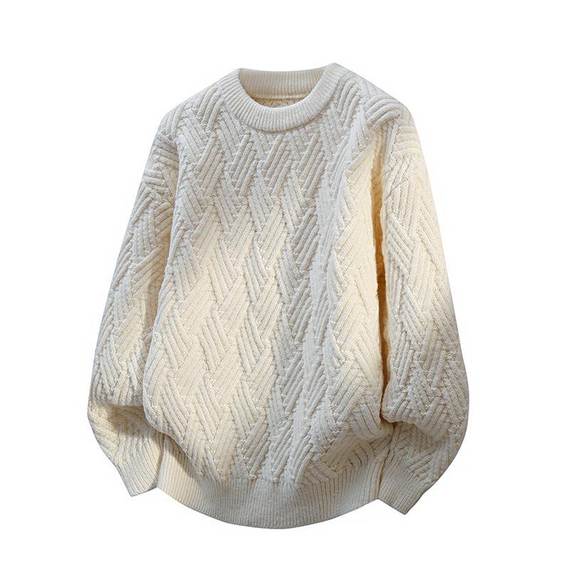 Street-wave Women's Patterned Cable Knit Sweater Cozy Warmth Soft Knitwear For Everyday Chic Comfort
