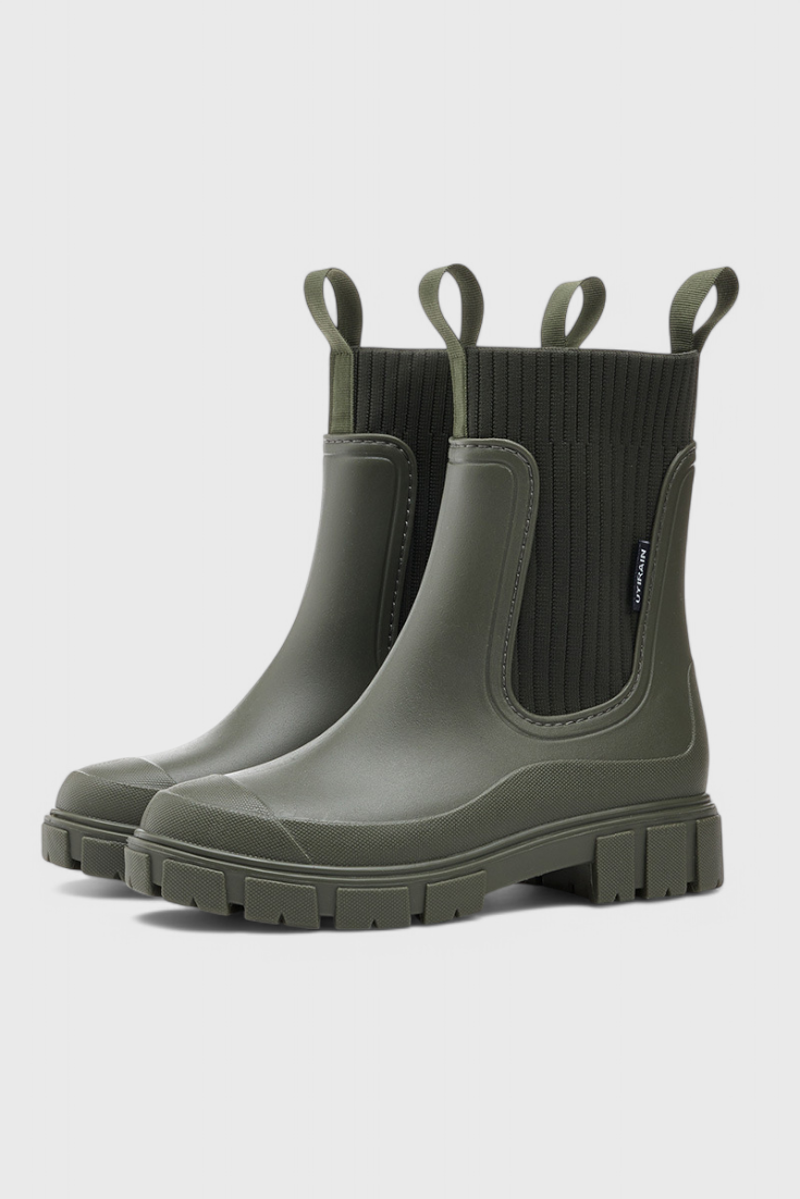 Women's Chelsea Boots with Waterproof Design and Sturdy Sole