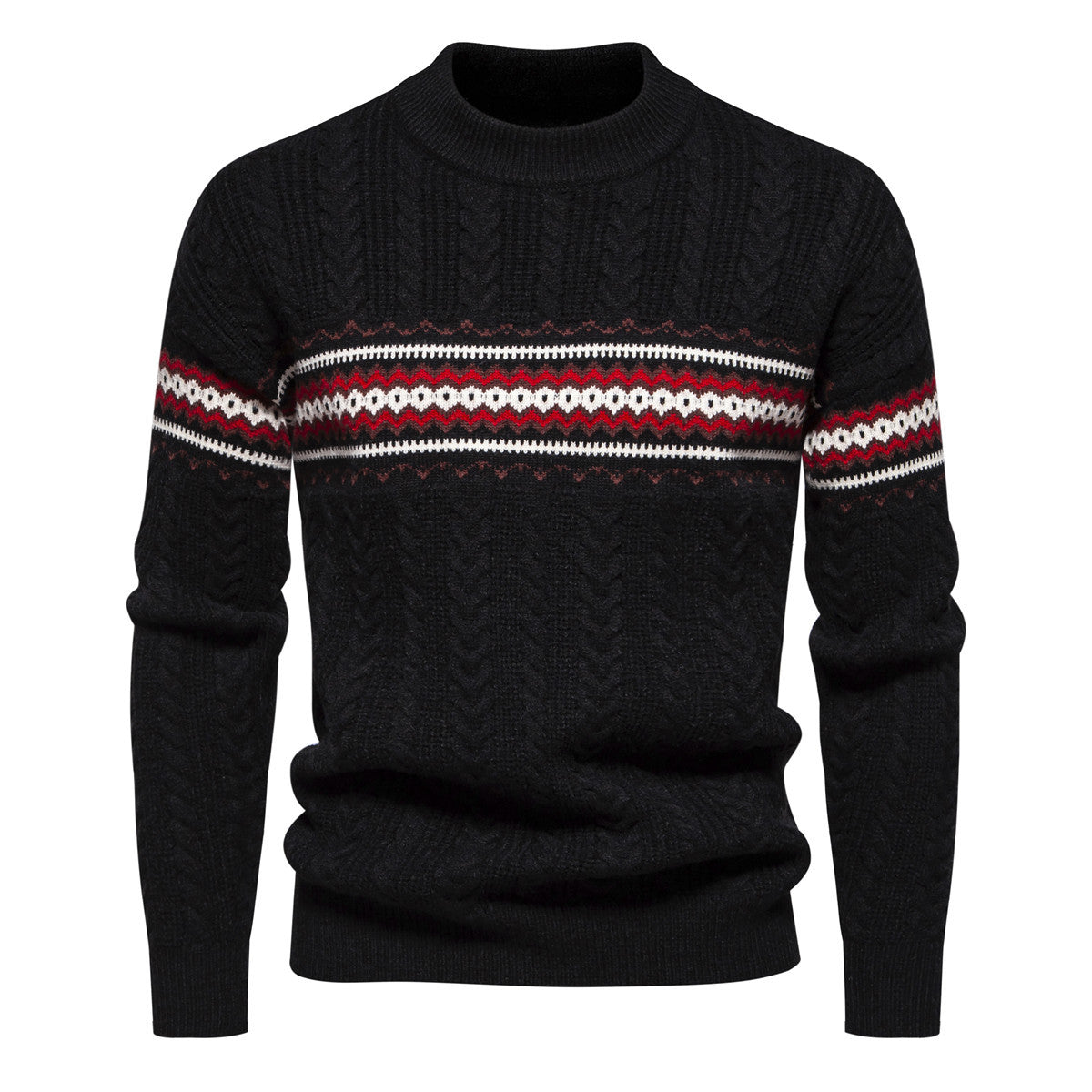Street Wave Mens Knit Sweater Warm Wool Cozy Comfort