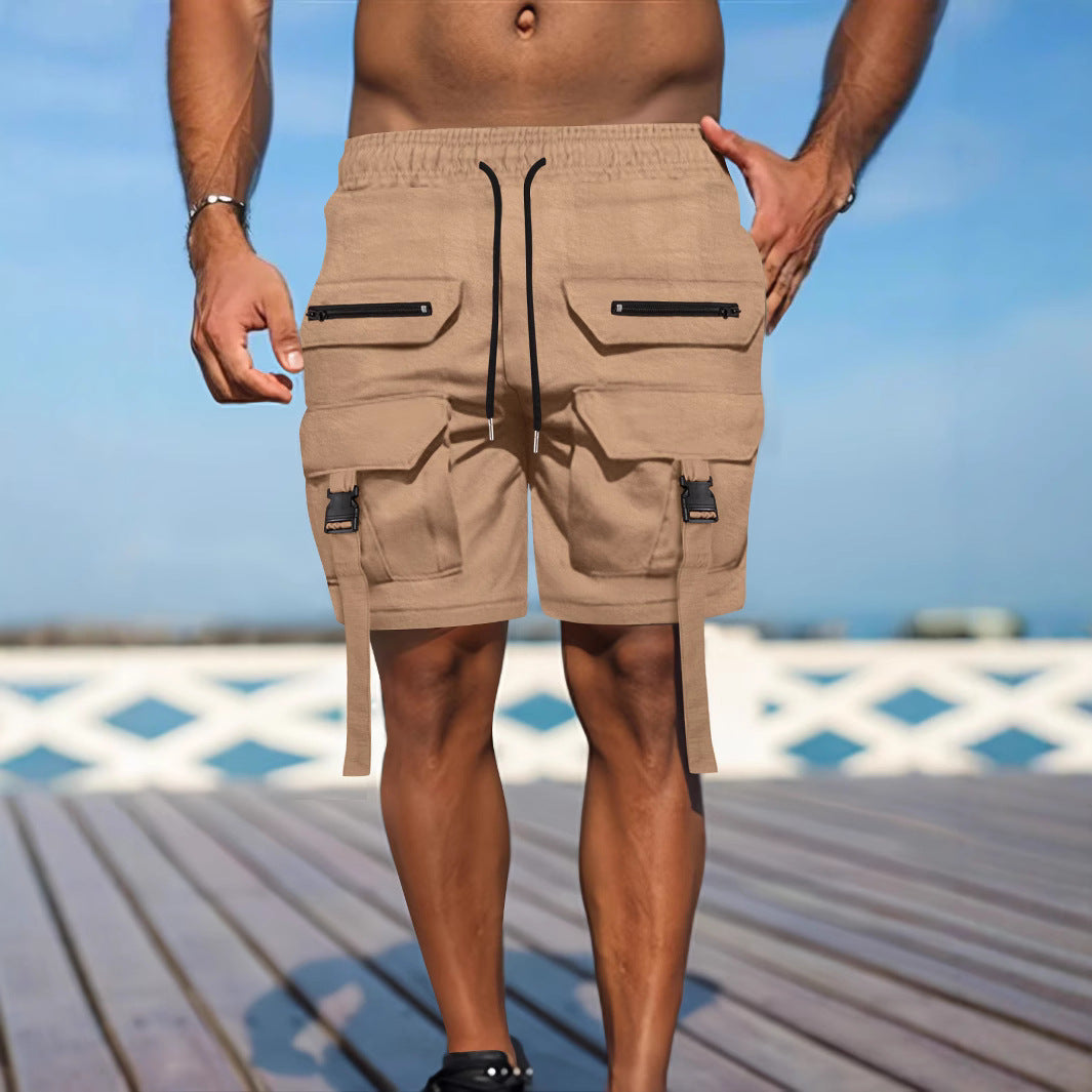 Men's Utility Shorts Street-Wave Rugged Multi-Pocket Cargo For Outdoors