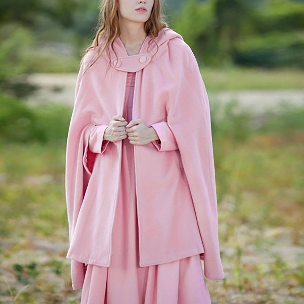 Street Wave Women's Hooded Poncho Cape Luxurious Soft Warmth Versatile All Season Cloak