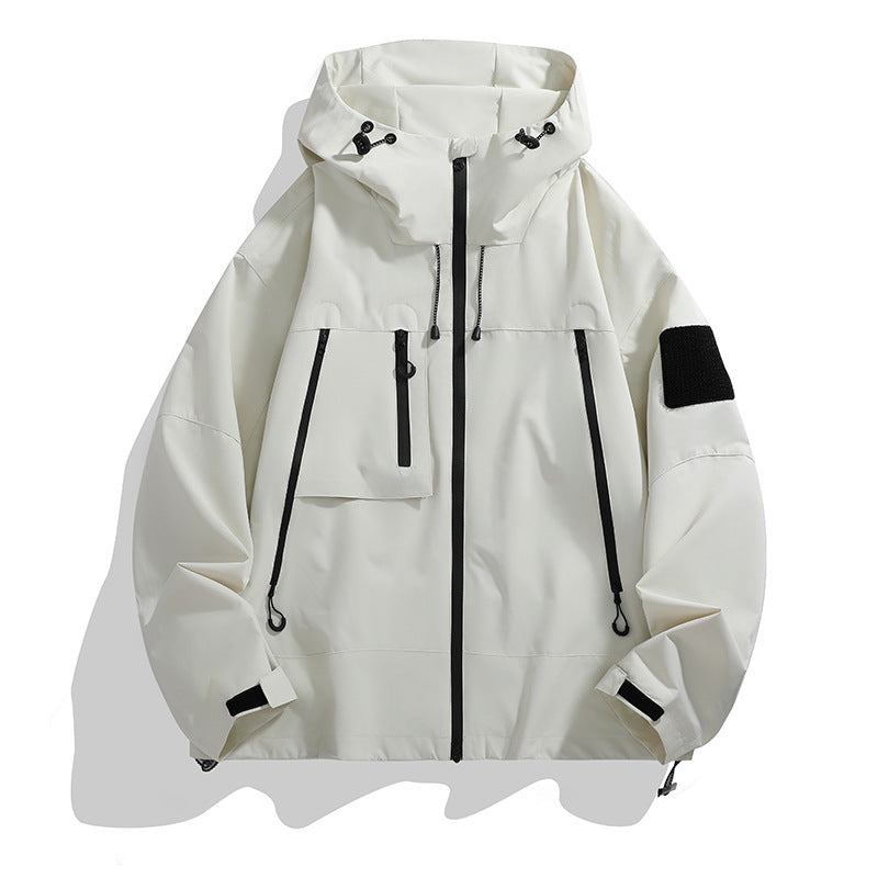 Streetwave Mens Functional Outdoor Jacket With Adjustable Hood And Multiple Pockets
