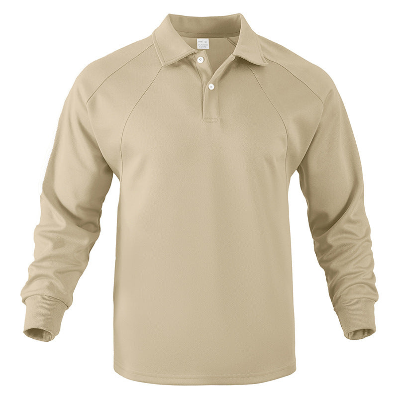 Mens Breathable Soft Cotton Long Sleeve Polo Shirt Streetwave With Sporty Details For Active Men