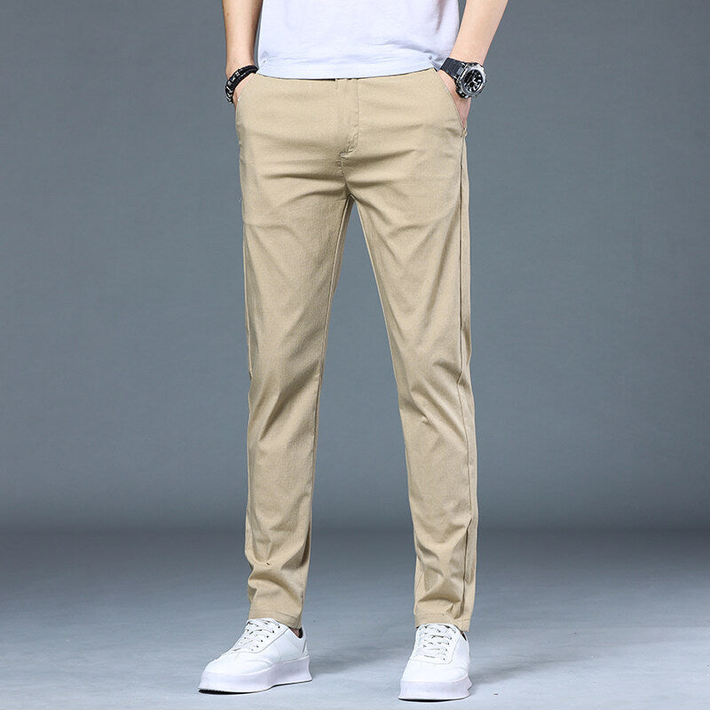 Street-Wave Men's Breathable Slim-Fit Leisure Pants for All-Day Comfort and Style Ultimate Everyday Urban Comfort