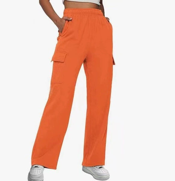 Street Wave Women's Cargo Pants With Wide Leg Fit And Handy Side Pockets For All Day Comfort Everyday Street Style