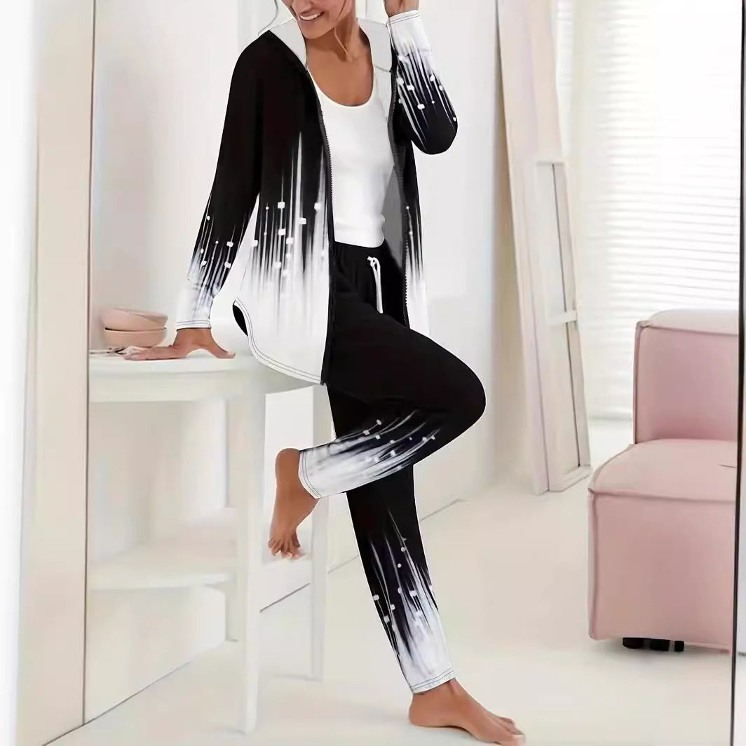 Womens Sporty Leisure Tracksuit Streetwave With Gradient Details All Day Comfort