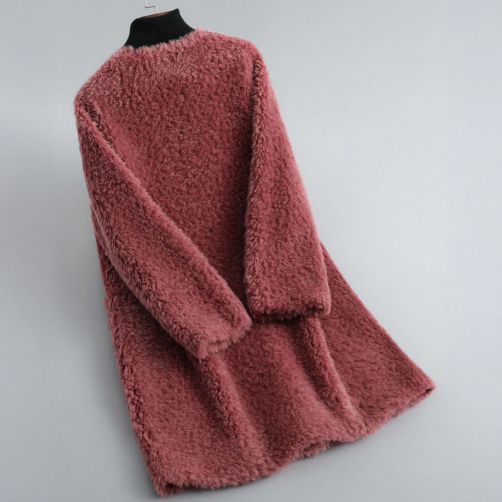 Street-Wave Teddy Jacket Loose Fit Soft Cozy Winter Ready Outerwear For Women Stylish Everyday Wear