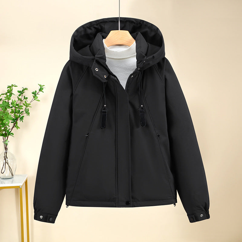 Street-wave Womens Functional Softshell Jacket With Adjustable Hood Windproof Breathable