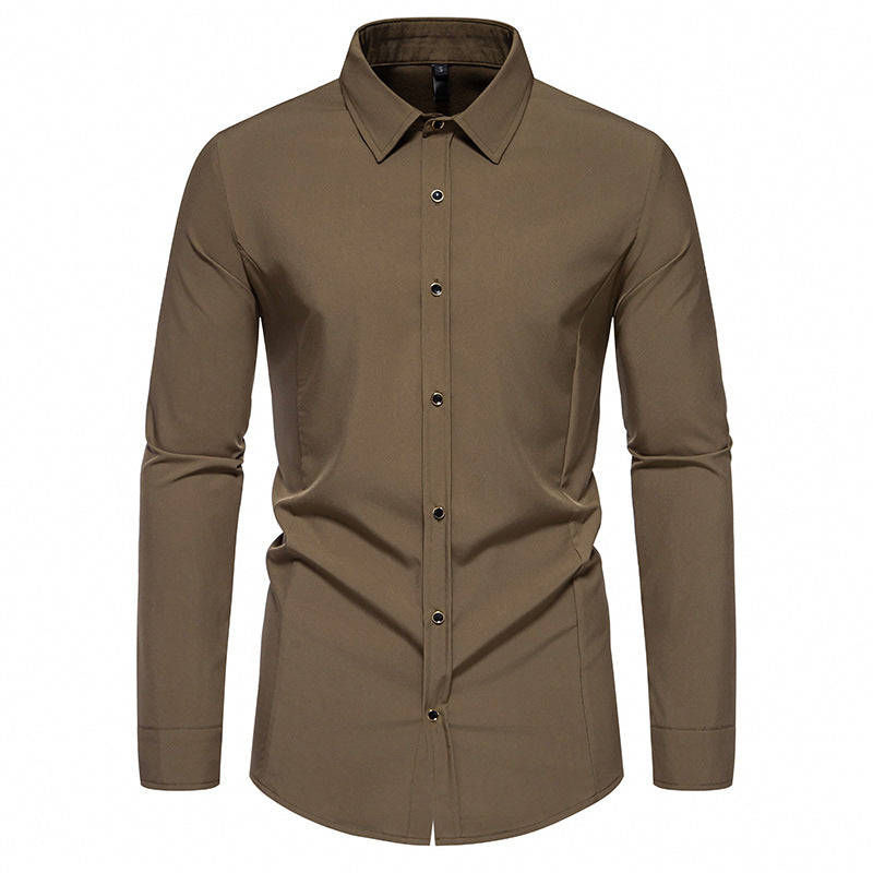Street-Wave Men's Dress Shirt With Elegant Fit And Premium Fabric For Smart Casual Style