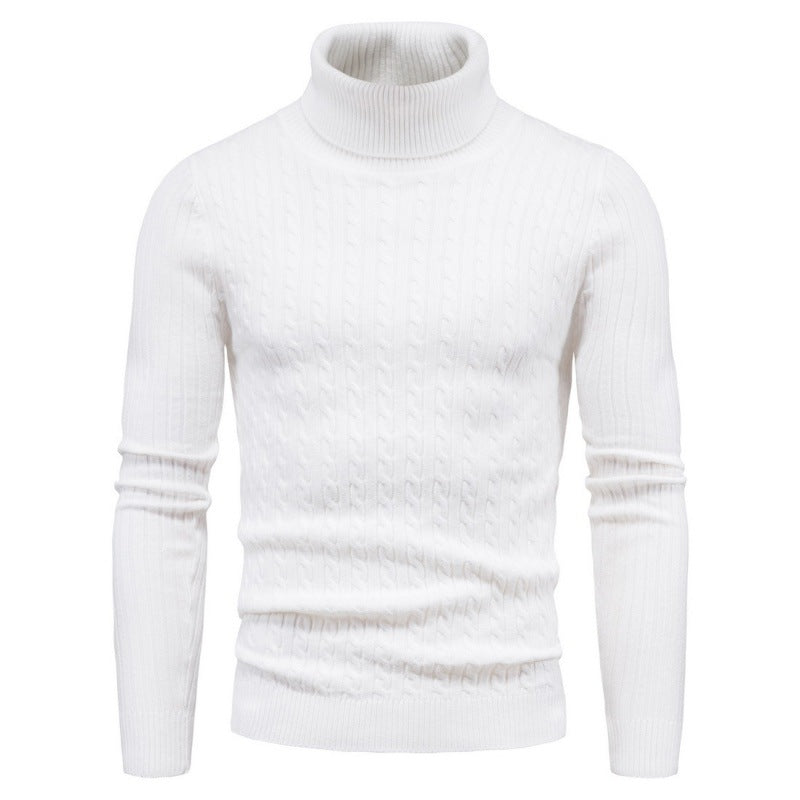 Street-wave Men Cable Knit Turtleneck Sweater For Warmth And Classic Style In Premium Quality
