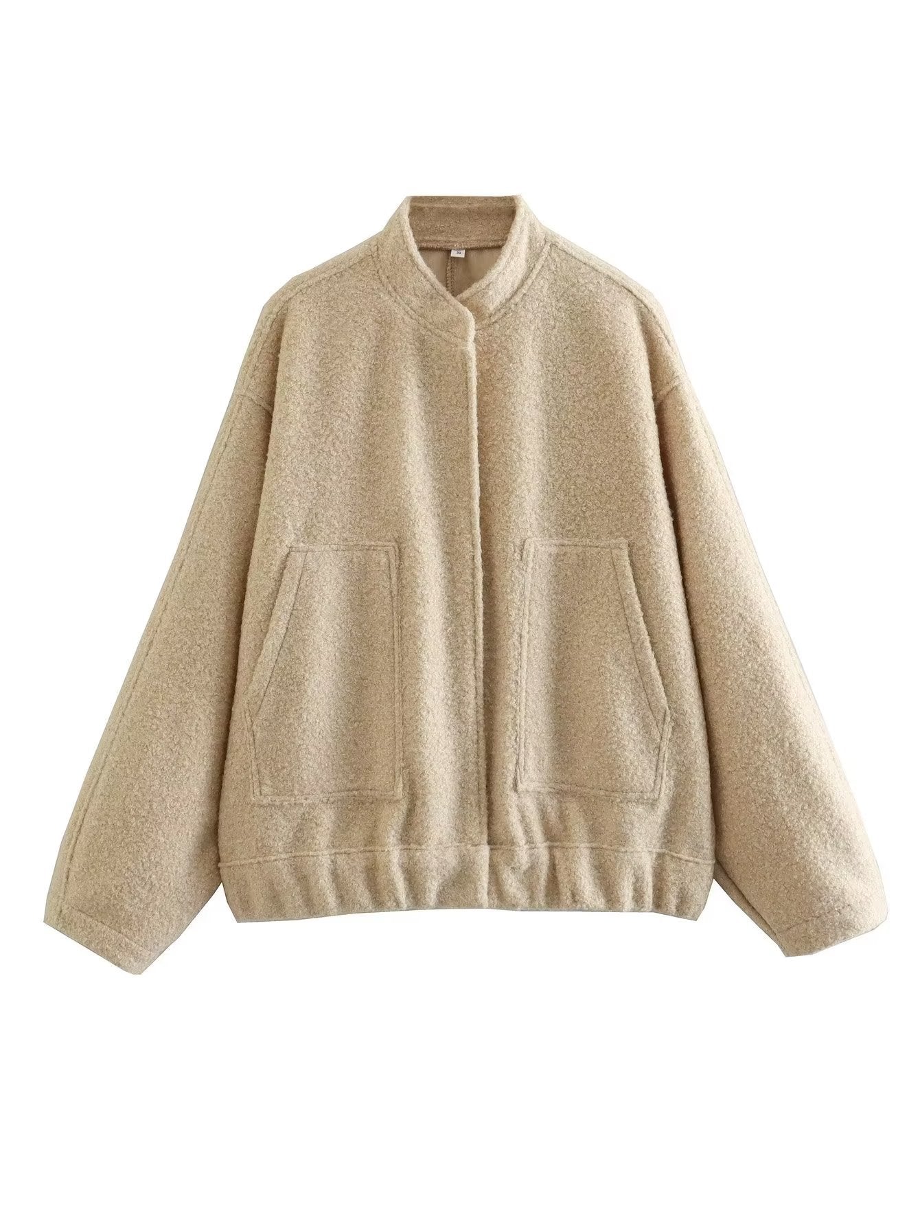 Street-wave Womens Elegant Oversized Jacket With Cozy Warmth And Soft Comfortable Fit
