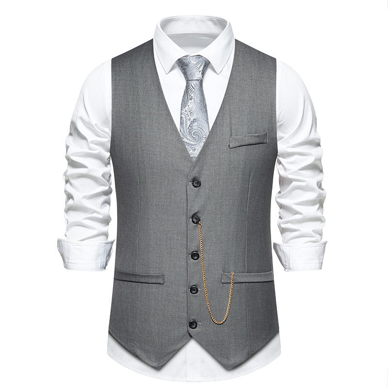 Street Wave Mens Elegant Suit Waistcoat Classic Design With Modern Accents For Formal Events
