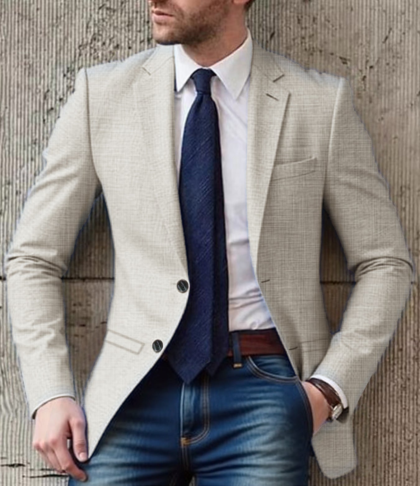 Mens Elegant Structured Blazer With Breathable Fabric Streetwave For Professionals