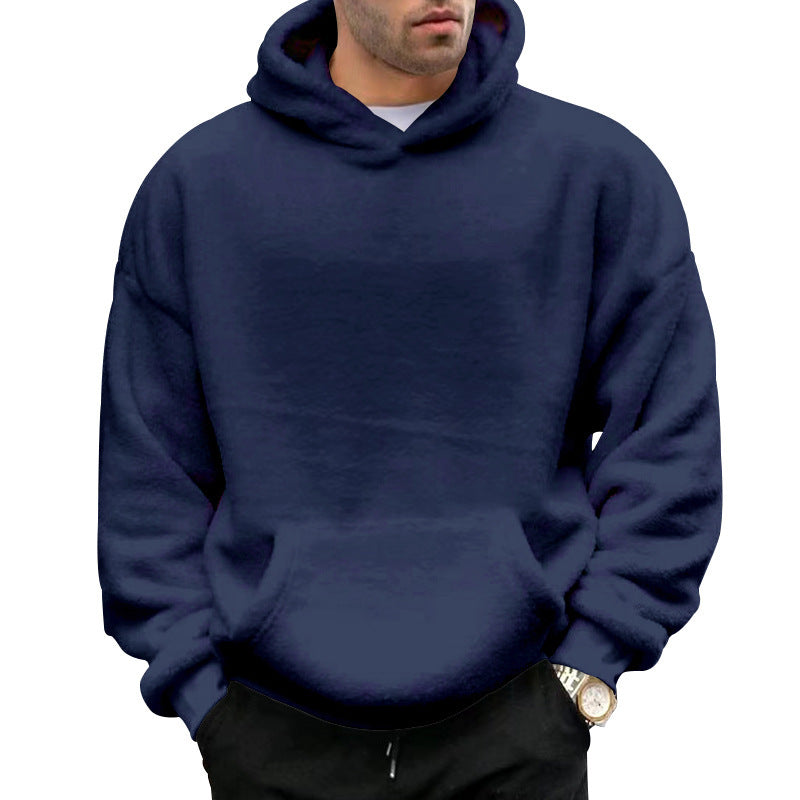 Street-Wave Mens Oversized Hoodie With Soft Cotton Blend For Casual Streetwear And Comfort