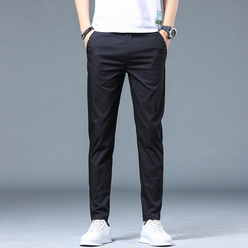 Street-Wave Men's Breathable Slim-Fit Leisure Pants for All-Day Comfort and Style Ultimate Everyday Urban Comfort