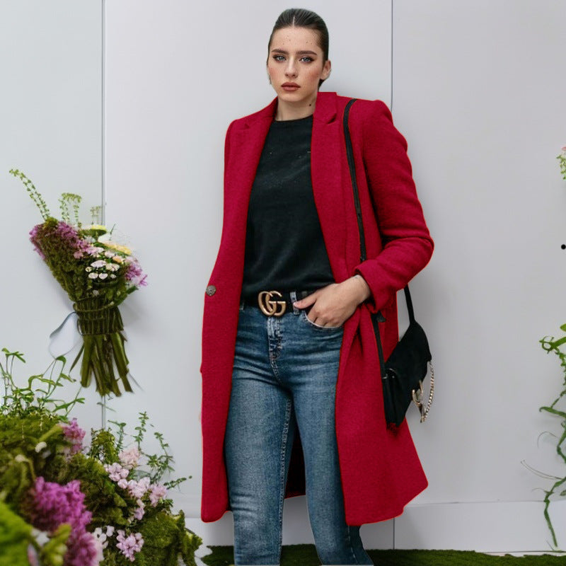Street Wave Wool Coat For Women Elegant And Comfortable Warmth With Timeless Style