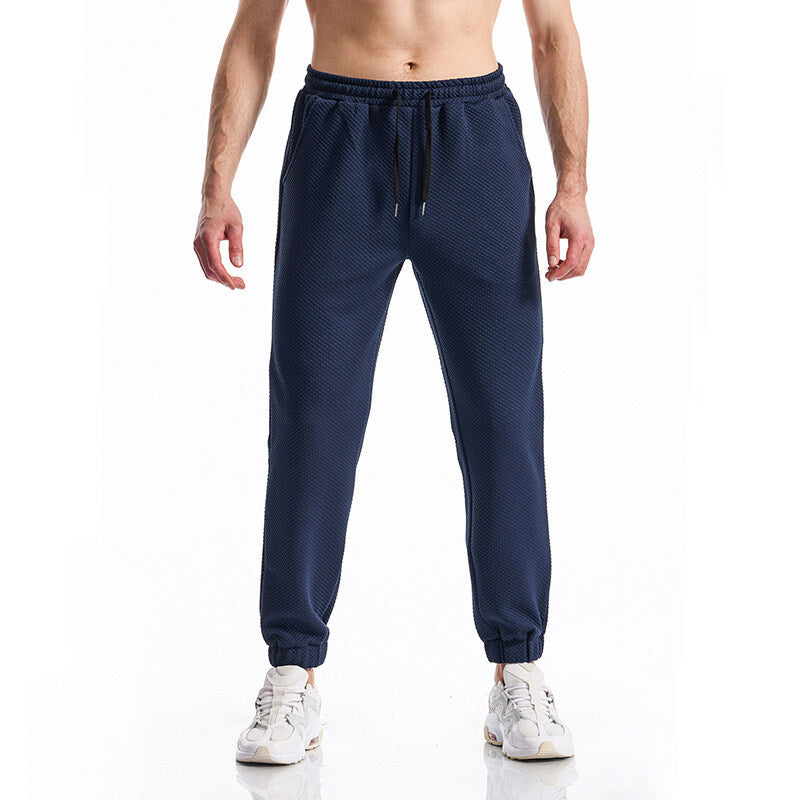 Street-wave Mens Sport Joggers With Textured Surface For Breathable Everyday Comfort