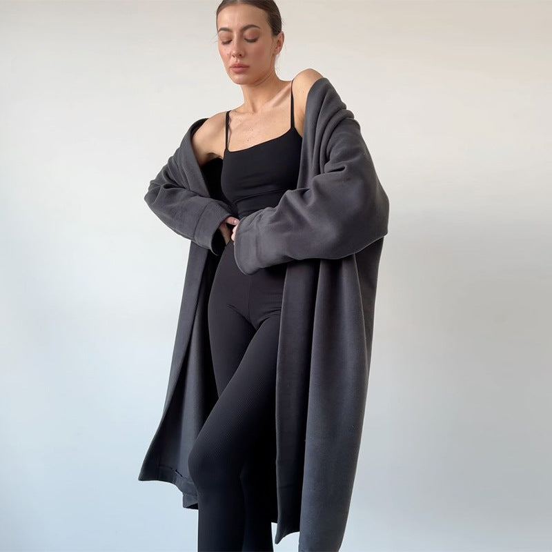 Street Wave Oversized Cozy Coat For Women Soft Fleece Comfort Versatile Streetwear