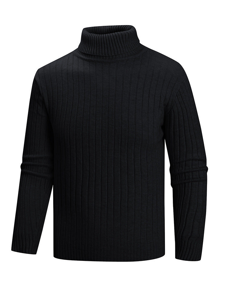 Mens Turtleneck Sweater by Street Wave Premium Fine Knit Soft Cotton Blend Cozy for Cool Weather