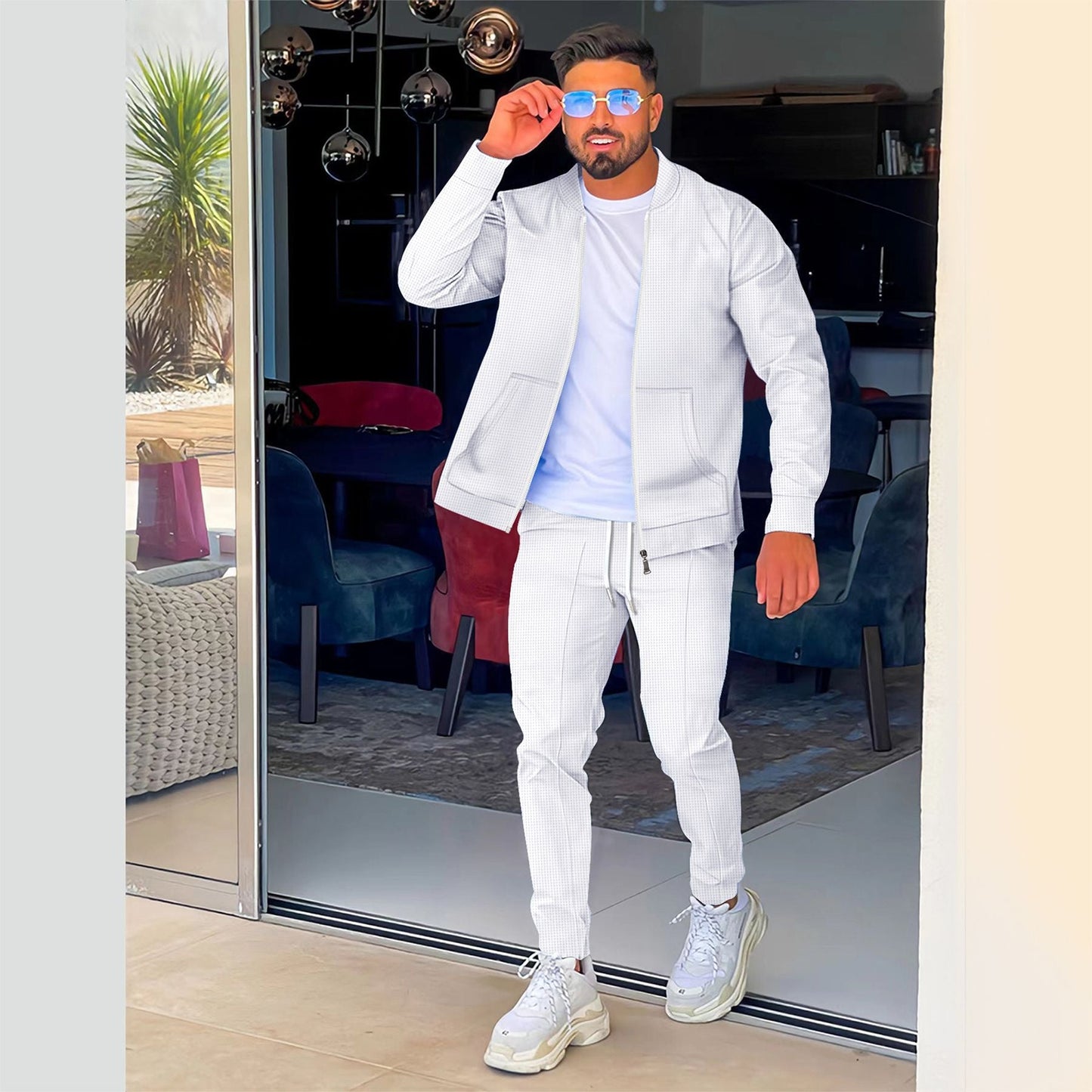 Mens Sporty Outfit Street Wave With Lightly Structured Design Breathable Comfort For Men