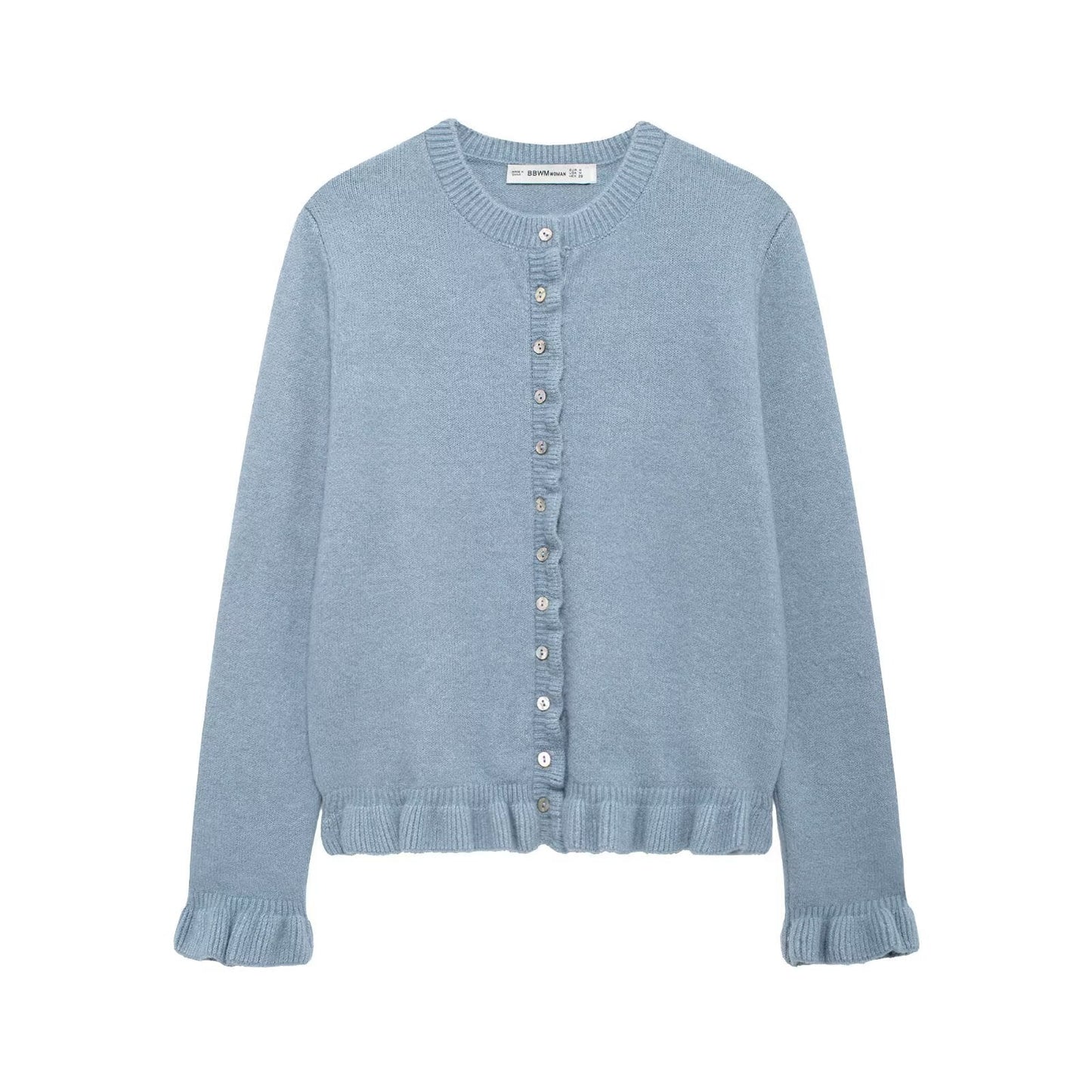 Street-Wave Womens Elegant Knit Cardigan With Decorative Buttons For Women Cozy Comfort